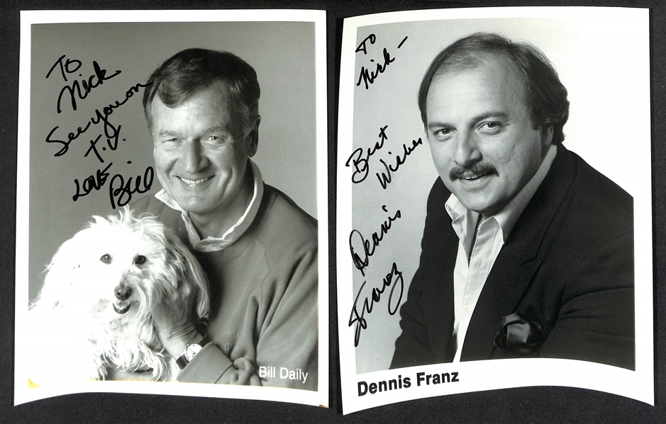 Lot of (35+) Signed Male Entertainer Prints (many Personalized) w. Rod Steiger & Graham Greene (JSA Auction Letter)