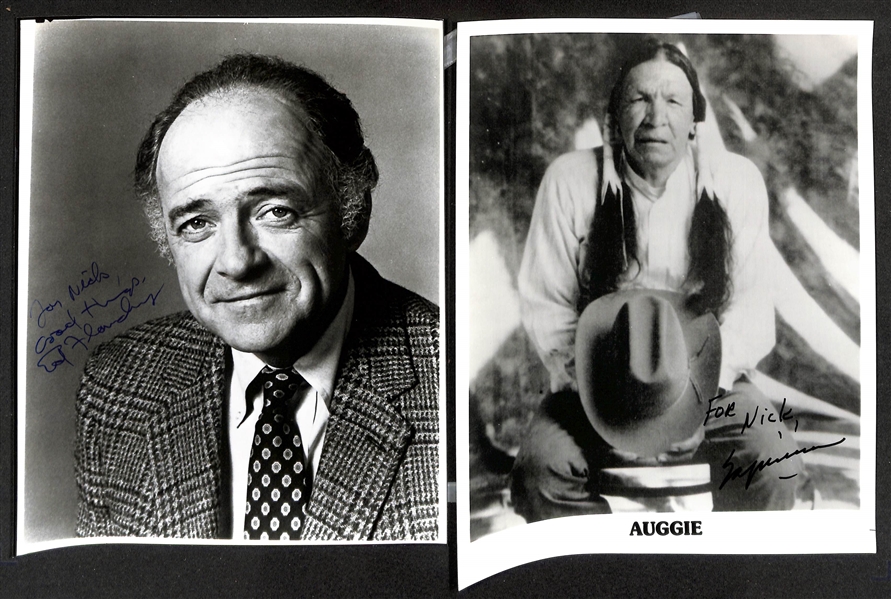 Lot of (35+) Signed Male Entertainer Prints (many personalized) w. John Schneider & Buddy Ebson (JSA Auction Lettter)