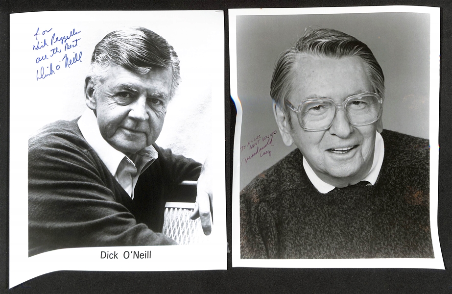 Lot of (35+) Signed Male Entertainer Prints (many personalized) w. John Schneider & Buddy Ebson (JSA Auction Lettter)