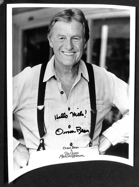 Lot of (17) Signed Male Entertainer Prints (many personalized) w. John Lithgow & Treat Williams (JSA Auction Letter)