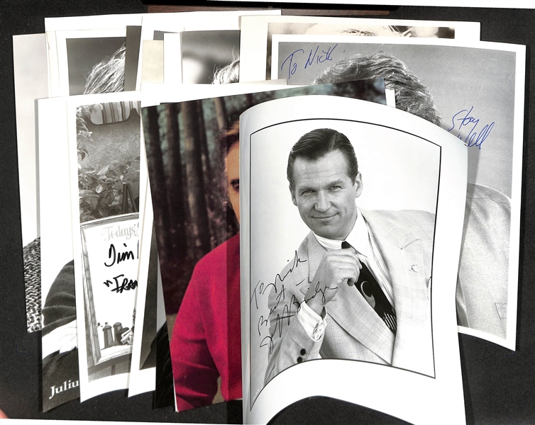 Lot of (20+) Signed Male Entertainer/Political Prints (many personalized) w. Jeff Bridges, George C. Wallace & Craig T. Nelson (JSA Auction Letter)