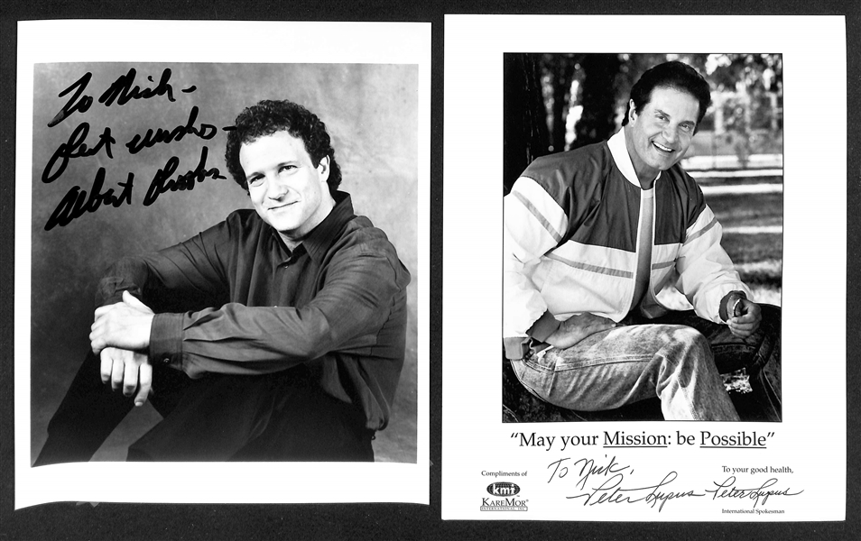 Lot of (20+) Signed Male Entertainer/Political Prints (many personalized) w. Jeff Bridges, George C. Wallace & Craig T. Nelson (JSA Auction Letter)