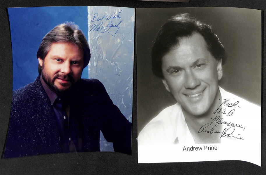 Lot of (20+) Signed Male Entertainer Prints (many personalized) w. John Vernon & Robert Reiner (JSA Auction Letter)