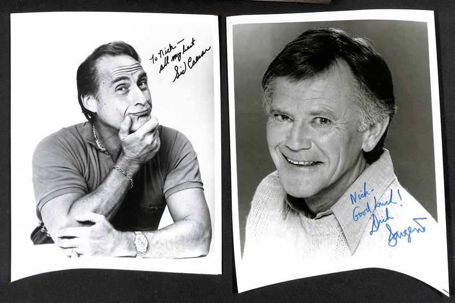 Lot of (30) Signed Male Entertainer Prints (many personalized) w. Armond Assante, George Plimpton & Tony Lo Bianca (JSA Auction Letter). 