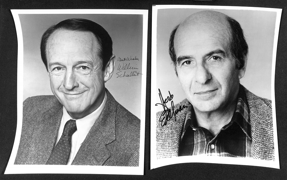 Lot of (30) Signed Male Entertainer Prints (many personalized) w. Armond Assante, George Plimpton & Tony Lo Bianca (JSA Auction Letter). 