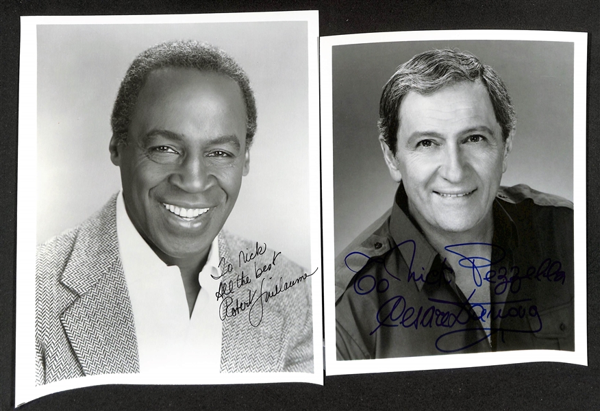 Lot of (30+) Signed Male Entertainer Prints (many personalized) w. Buck Owens, Richard Jorden, Wayne Rodgers, + (JSA Auction Letter)