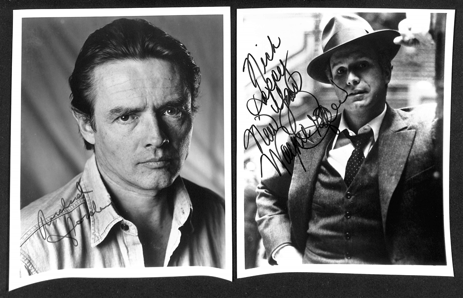 Lot of (30+) Signed Male Entertainer Prints (many personalized) w. Buck Owens, Richard Jorden, Wayne Rodgers, + (JSA Auction Letter)