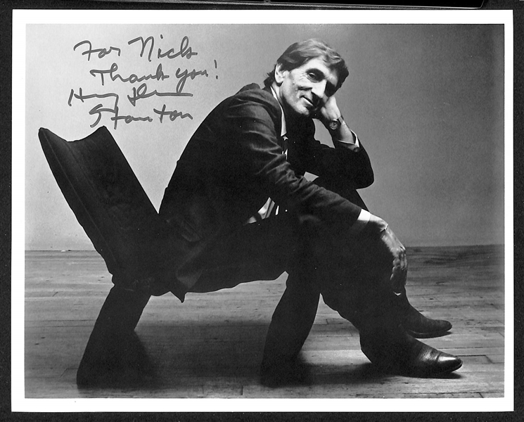 Lot of (30+) Signed Male Entertainer Prints (many personalized) w. Buck Owens, Richard Jorden, Wayne Rodgers, + (JSA Auction Letter)