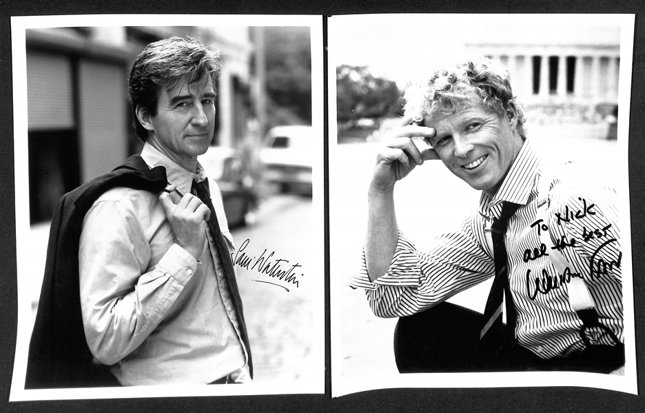 Lot of (18) Signed Male Entertainer Prints (many personalized) w. Ryan O'Neal & Eddie Fisher, +(JSA Auction Letter)