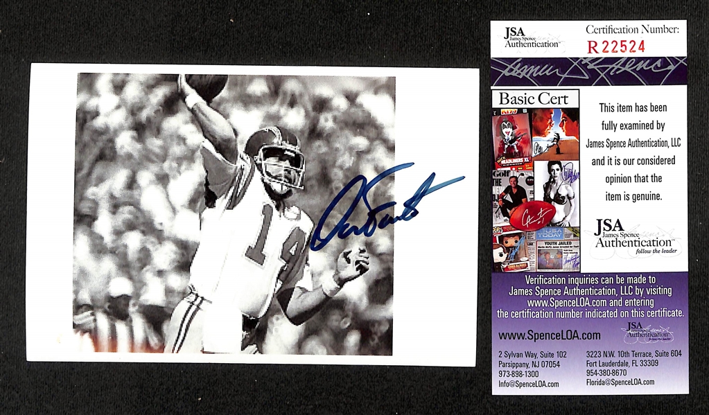 Lot of (11) Certified Autographed Sports Memorabilia w. Howard Cosell (JSA) and Warren Moon (JSA)