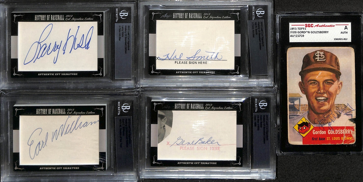 Lot of (11) Certified Autographed Sports Memorabilia w. Howard Cosell (JSA) and Warren Moon (JSA)