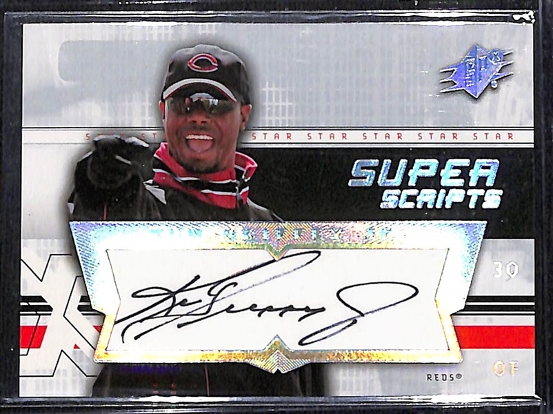 2004 Upper Deck SPx Ken Griffey Jr Super Scripts Autograph Card