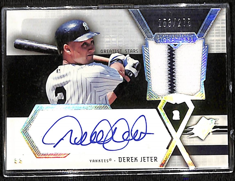 2004 Upper Deck SPx Derek Jeter Swatch Supremacy Signatures Greatest Stars #253/275