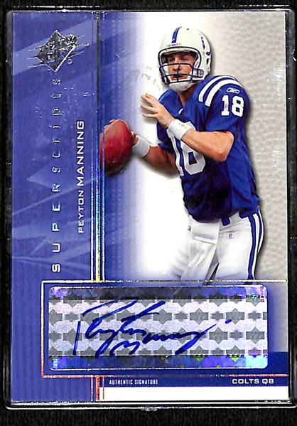 2004 Peyton Manning Upper Deck UD SPx Superscripts Autograph Card #SS-PM