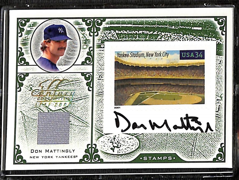Lot of (3) Autographed Baseball Cards w. Mattingly, Cabrera, & Hernandez