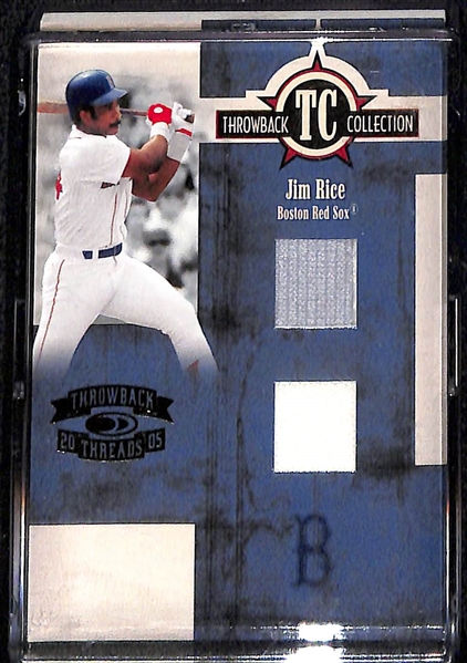 Lot of (7) Game-Used Memorabilia Baseball Cards w. Sandy Koufax & Bo Jackson