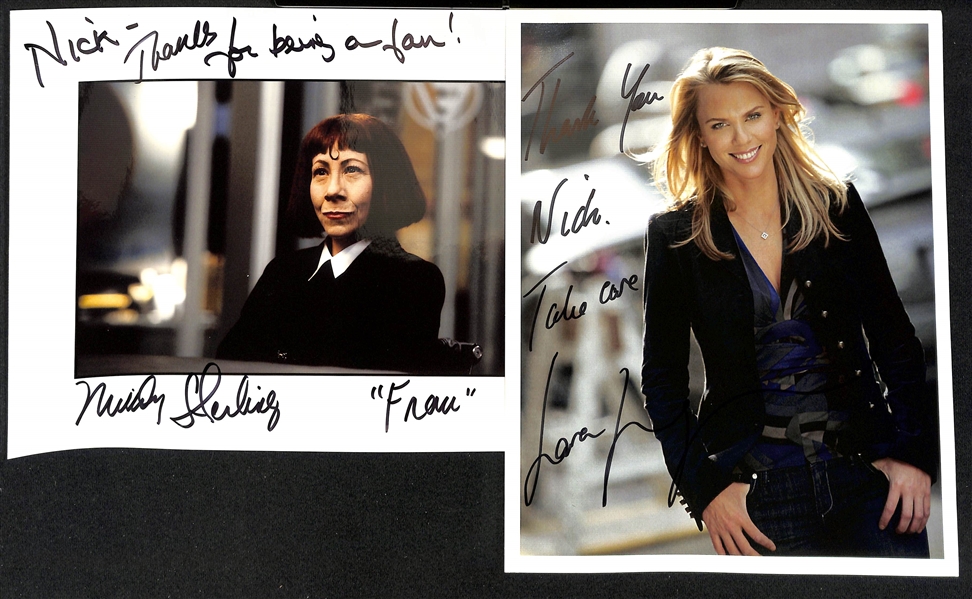 Lot of (52) Signed Female Celebrity Photos (many personalized) w. Mindy Sterling, Shirley Knight, Jo Frost, + JSA Auction Letter)