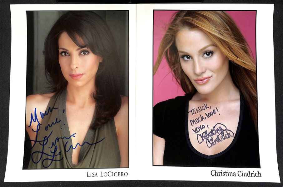 Lot of (52) Signed Female Celebrity Photos (many personalized) w. Mindy Sterling, Shirley Knight, Jo Frost, + JSA Auction Letter)