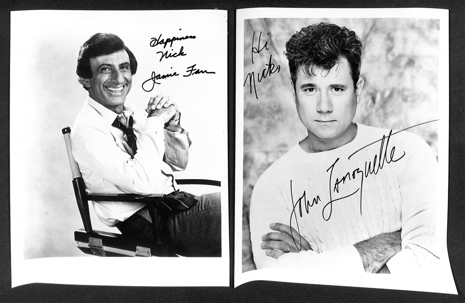 Lot of (45+) Signed Male Celebrity Photos (many personalized) w. Jamie Farr, John Larroquette, + (JSA Auction Letter)