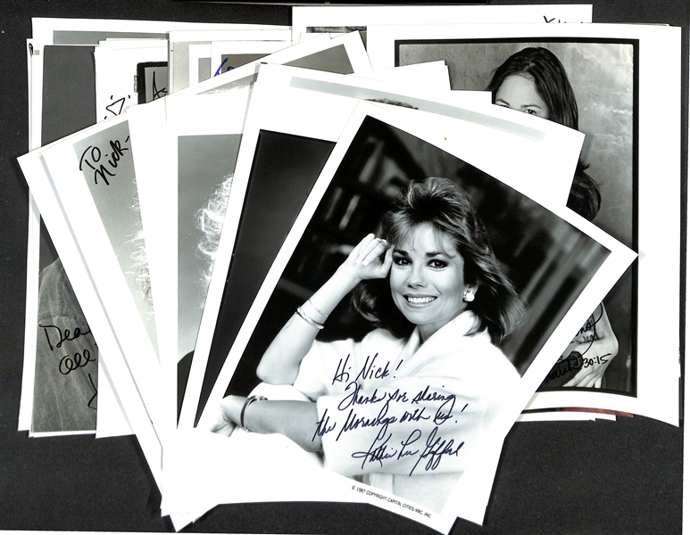 Lot of (60+) Signed Female Celebrity Photos (many personalized) w. Kathie Lee Gifford, Susan Serandon, +(JSA Auction Letter)