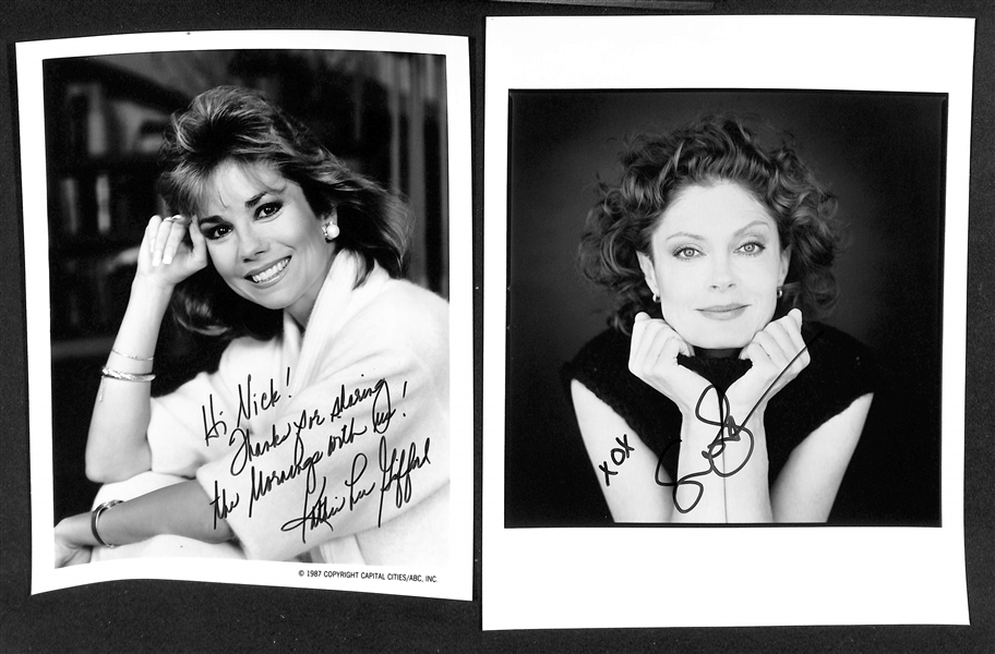 Lot of (60+) Signed Female Celebrity Photos (many personalized) w. Kathie Lee Gifford, Susan Serandon, +(JSA Auction Letter)