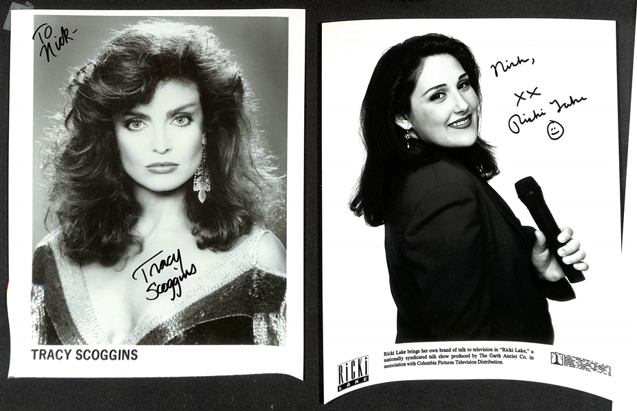 Lot of (60+) Signed Female Celebrity Photos (many personalized) w. Kathie Lee Gifford, Susan Serandon, +(JSA Auction Letter)