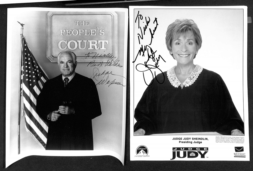Lot of (35+) Signed Television Celebrity Photos (many personalized) w. Phil Donahue, Mary Hart, +(JSA Auction Letter)