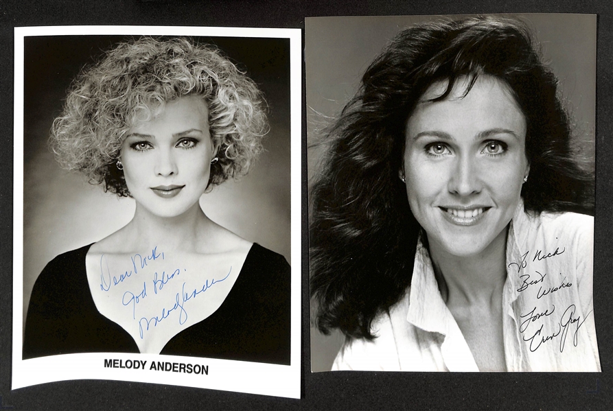 Lot of (34) Signed Photos (many personalized) w. Jacqueline Bisset & Adrienne Barbeau (+JSA Auction Letter)