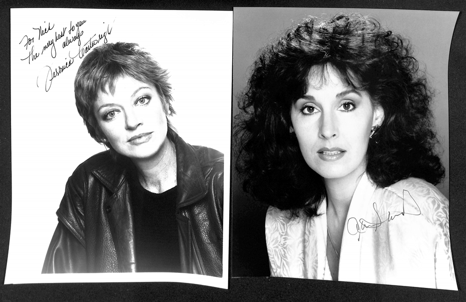 Lot of (34) Signed Photos (many personalized) w. Jacqueline Bisset & Adrienne Barbeau (+JSA Auction Letter)