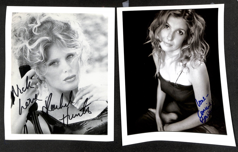 Lot of (33) Signed Photos (many personalized) w. Jacqueline Bisset & Rebecca De Mornay (+JSA Auction Letter)