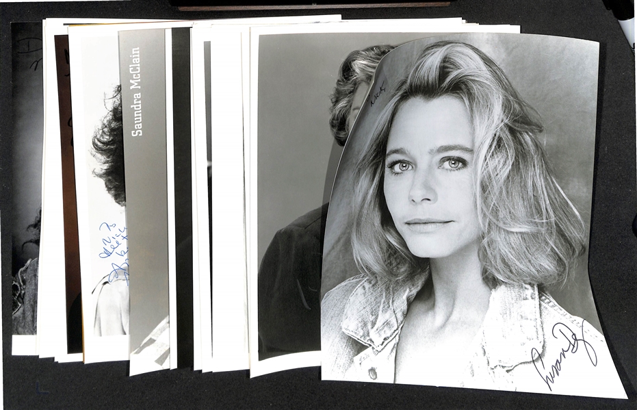 Lot of (25+) Signed Celebrity Photos (many personalized) w. Susan Dey, Tyne Daly, Emily Procter (+JSA Auction Letter)