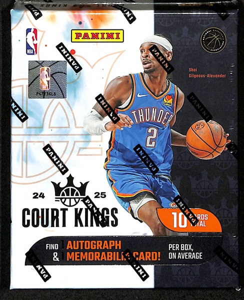 2024/25 Panini Court Kings Basketball Factory Sealed Hobby Box