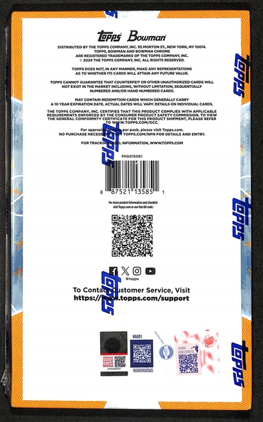 2024/25 Bowman University Chrome Factory Sealed Basketball Hobby Box
