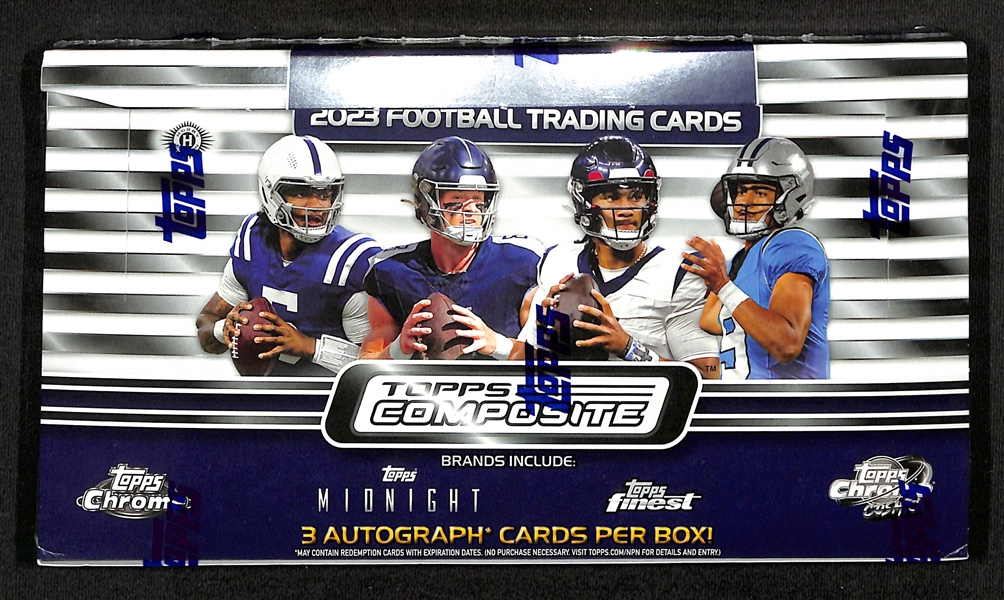 Factory Sealed 2023 Topps Composite Football Hobby Box - Debut Edition