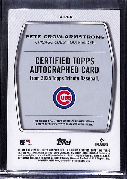 2025 Topps Tribute Pete Crow-Armstrong autograph #TA-PCA #128/150