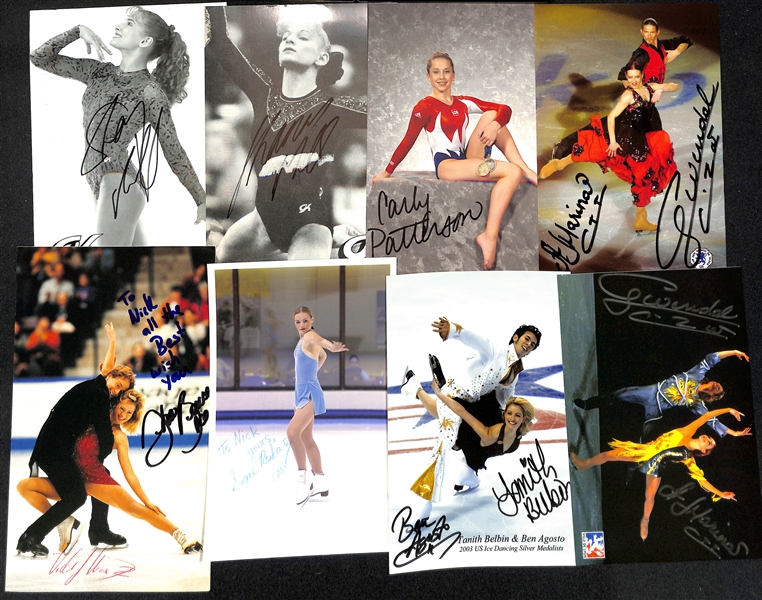 Lot of (150+) Signed Olympic Athletes Photos & Memorabilia (many personalized) w. Billy Mills, Jenny Finch,+ (JSA Auction Letter)
