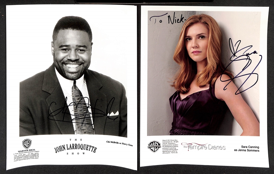 Lot of (18+) Signed  Television Promo Prints (many personalized) w. Jere Burns, + (JSA Auction Letter)