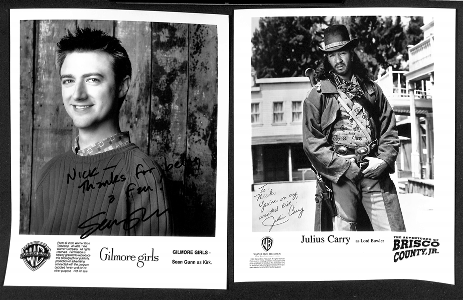 Lot of (18+) Signed  Television Promo Prints (many personalized) w. Jere Burns, + (JSA Auction Letter)