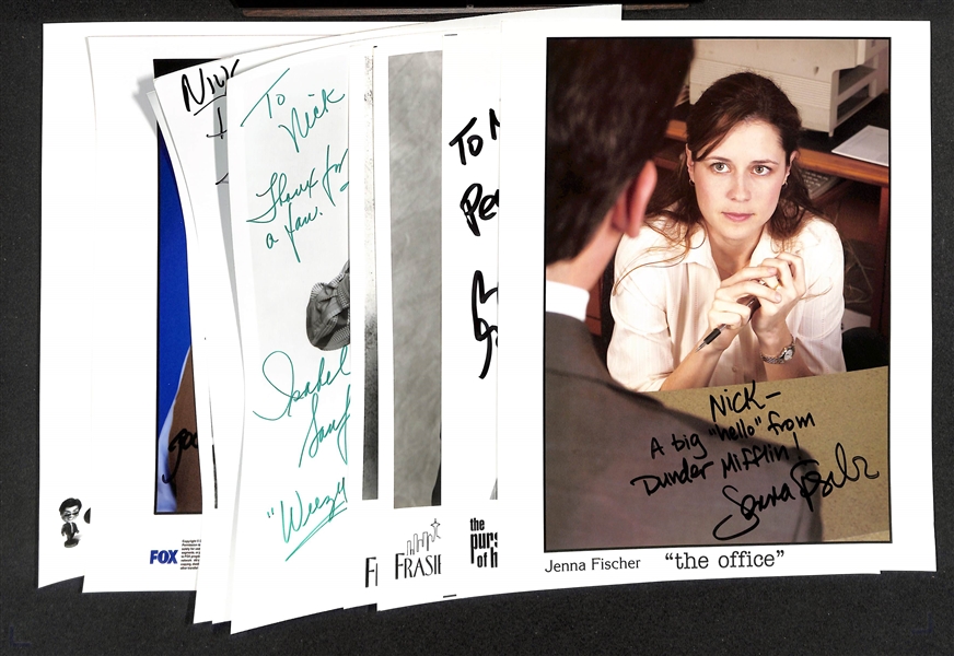 Lot of (10) Signed Prints (many personalized) w. Jenna Fischer & Brad Garrett (JSA Auction Letter)