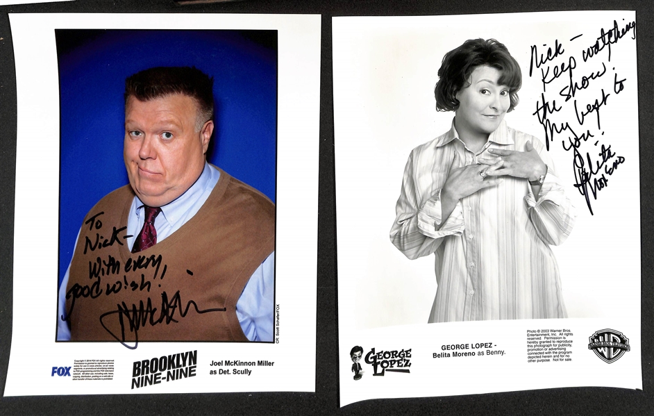 Lot of (10) Signed Prints (many personalized) w. Jenna Fischer & Brad Garrett (JSA Auction Letter)