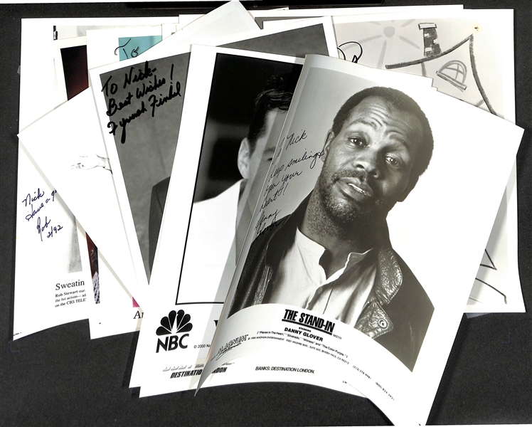 Lot of (17) Signed Prints (many personalized) w. Danny Glover & Sean Hayes (JSA Auction Letter)