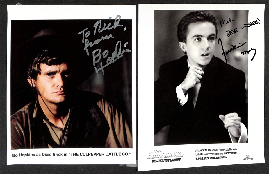 Lot of (17) Signed Prints (many personalized) w. Danny Glover & Sean Hayes (JSA Auction Letter)