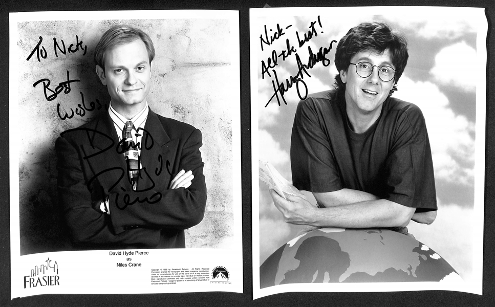 Lot of (8) Signed Prints (many personalized) w. David Hyde Pierce (JSA Auction Letter)