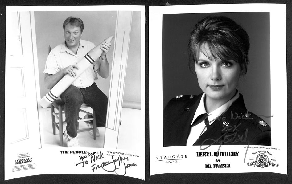Lot of (8) Signed Prints (many personalized) w. David Hyde Pierce (JSA Auction Letter)
