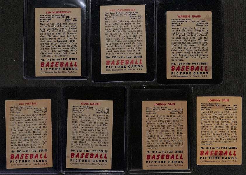 Lot of (98) 1958 Bowman Baseball Cards w. Warren Spahn 