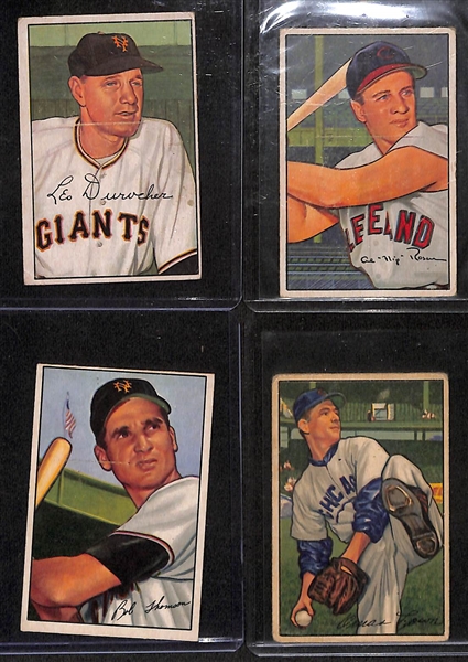 Lot of (120) Assorted 1952 Baseball Cards w. Richie Ashburn