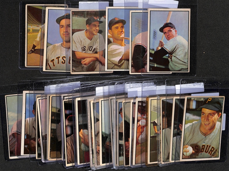 Lot of (33) Bowman Baseball Cards w. Ralph Kiner
