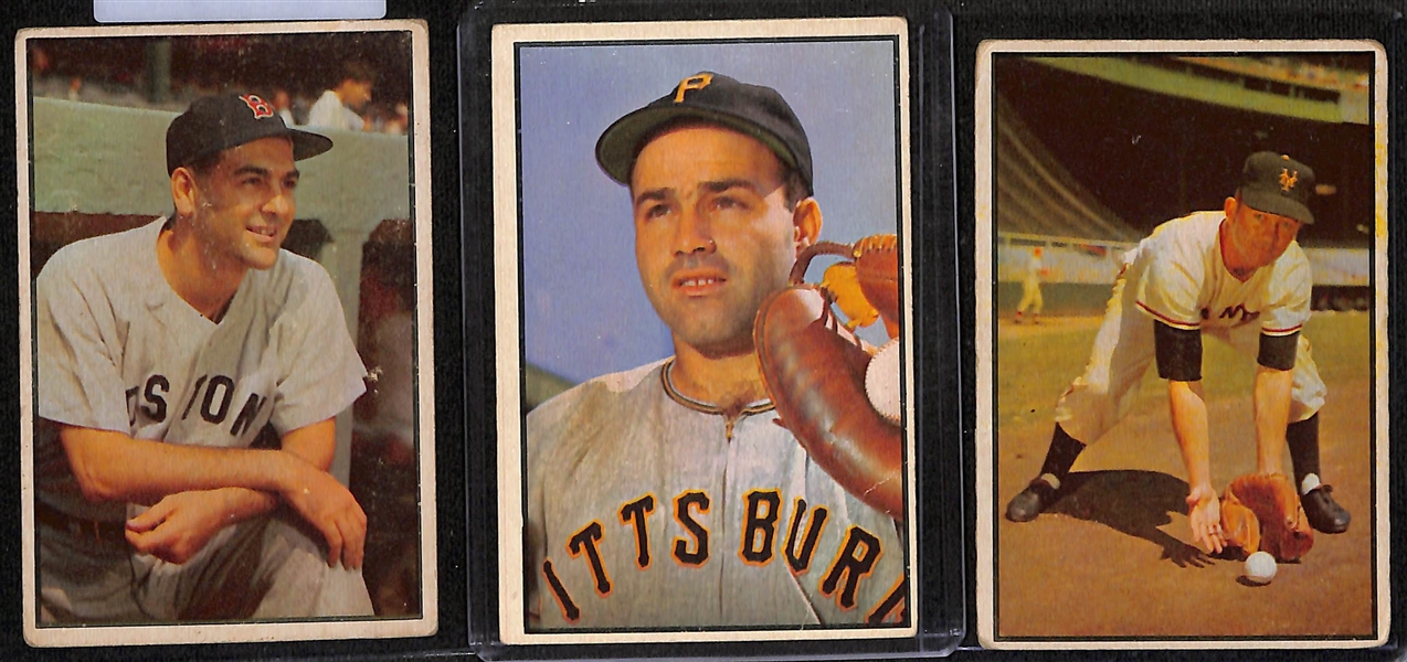 Lot of (33) Bowman Baseball Cards w. Ralph Kiner