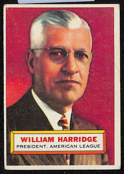 Lot of (62) 1956 Topps Baseball Cards w. William Harridge
