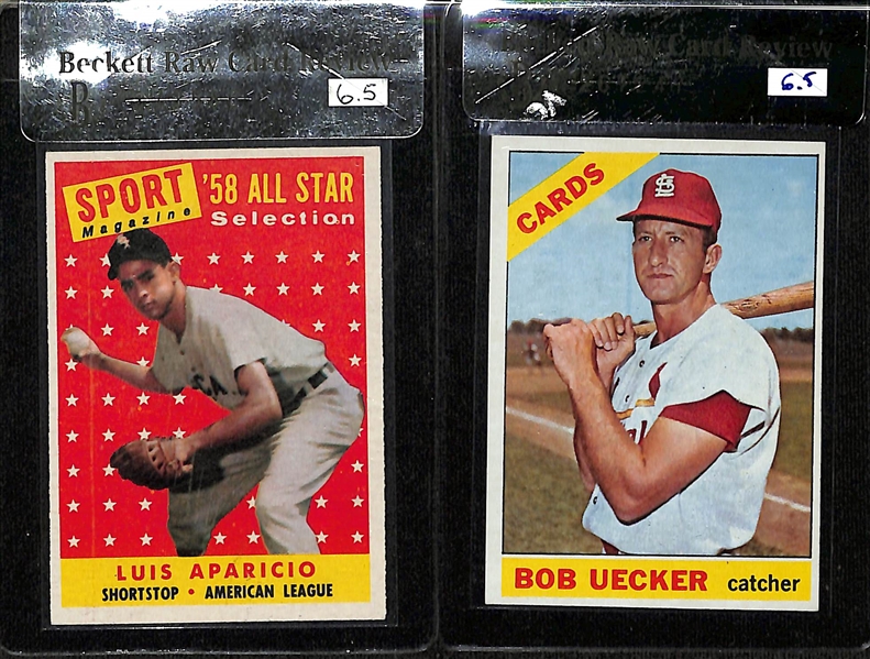 Lot of (18) 1958-77 Topps BRCR w. 1958 Eddie Mathews BCRV 3.5